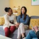 Two women in a therapy session. Looking to find and LGBTQ+ Affirming therapist in Evanston, IL? It might be time to start LGBTQ+ Affirming Therapy in Illinois. Reach out today!